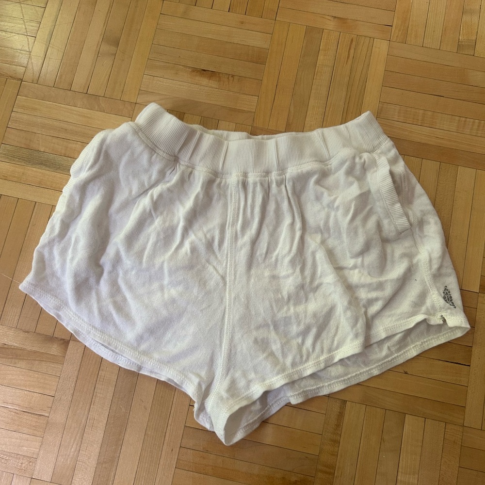 Free People White Casual Shorts